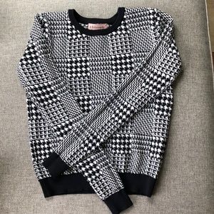 Black and white sweater